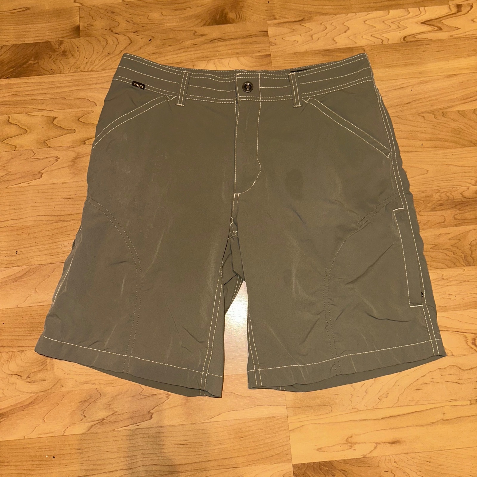 Kuhl Mens Hiking Shorts Lightweight Utility Outdoor Casual Gray Size 34