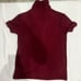 Skims Soft Lounge Ribbed PJ Top in wine size S