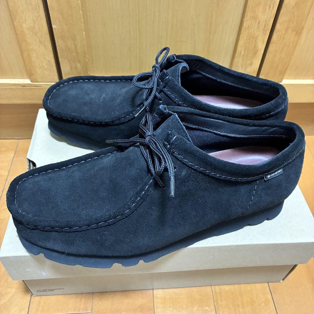 Clarks Wallabee Gore-Tex 26cm Black Suede Black UK8