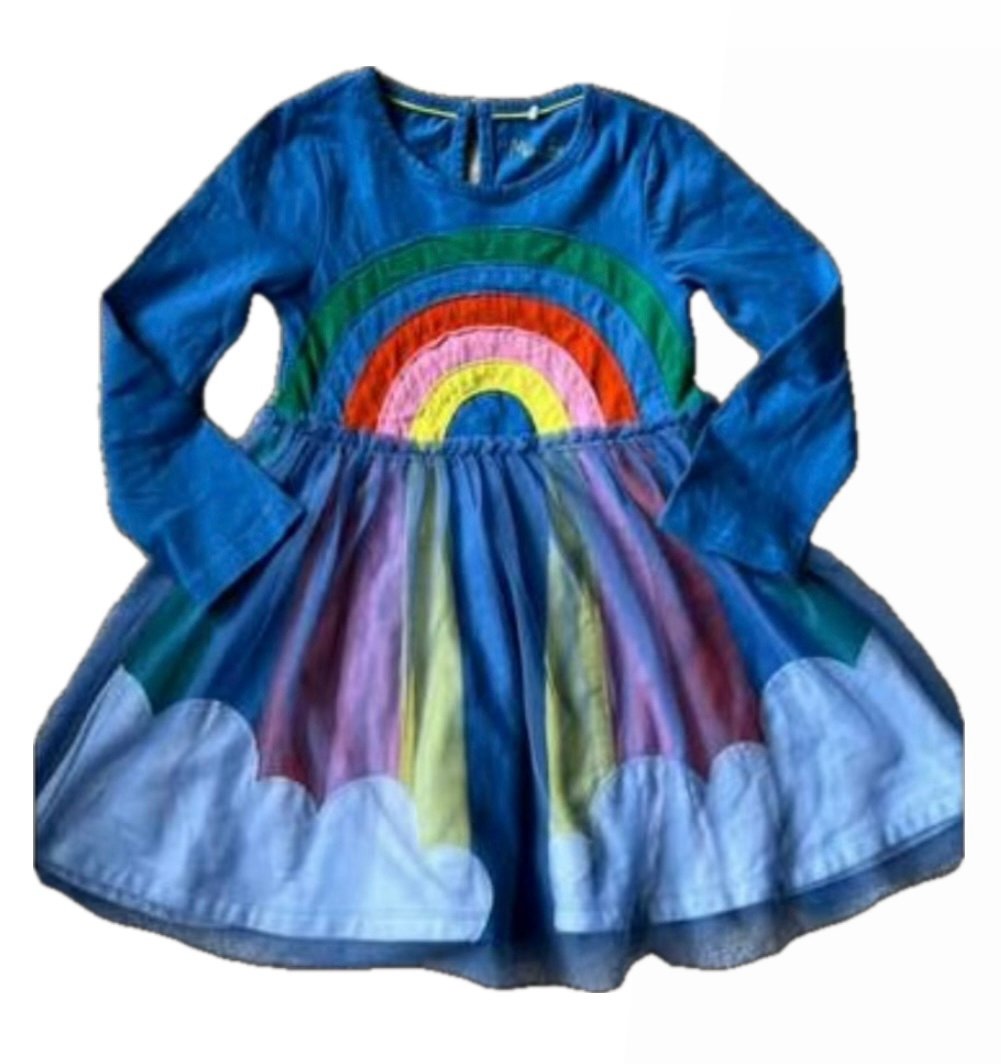 Mini Boden Rainbow dress 2/3