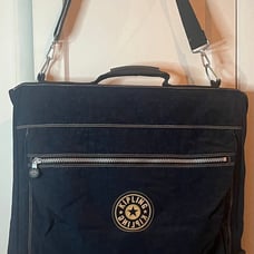 Kipling navy blue garment bag