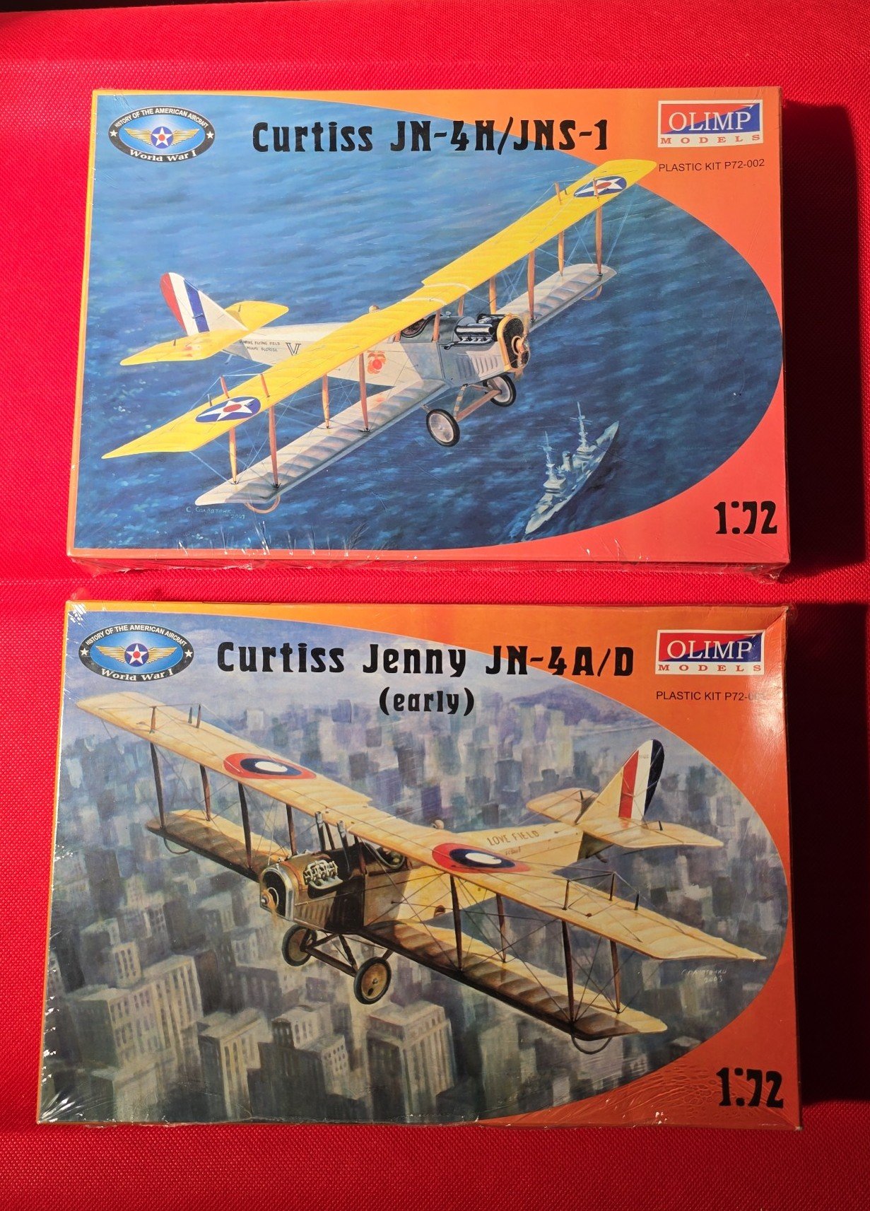 OLIMP CURTISS JN-4H/JNS-1 ~ 1:72 PLASTIC MODEL KIT W/decal Set and JN-4A/D Model