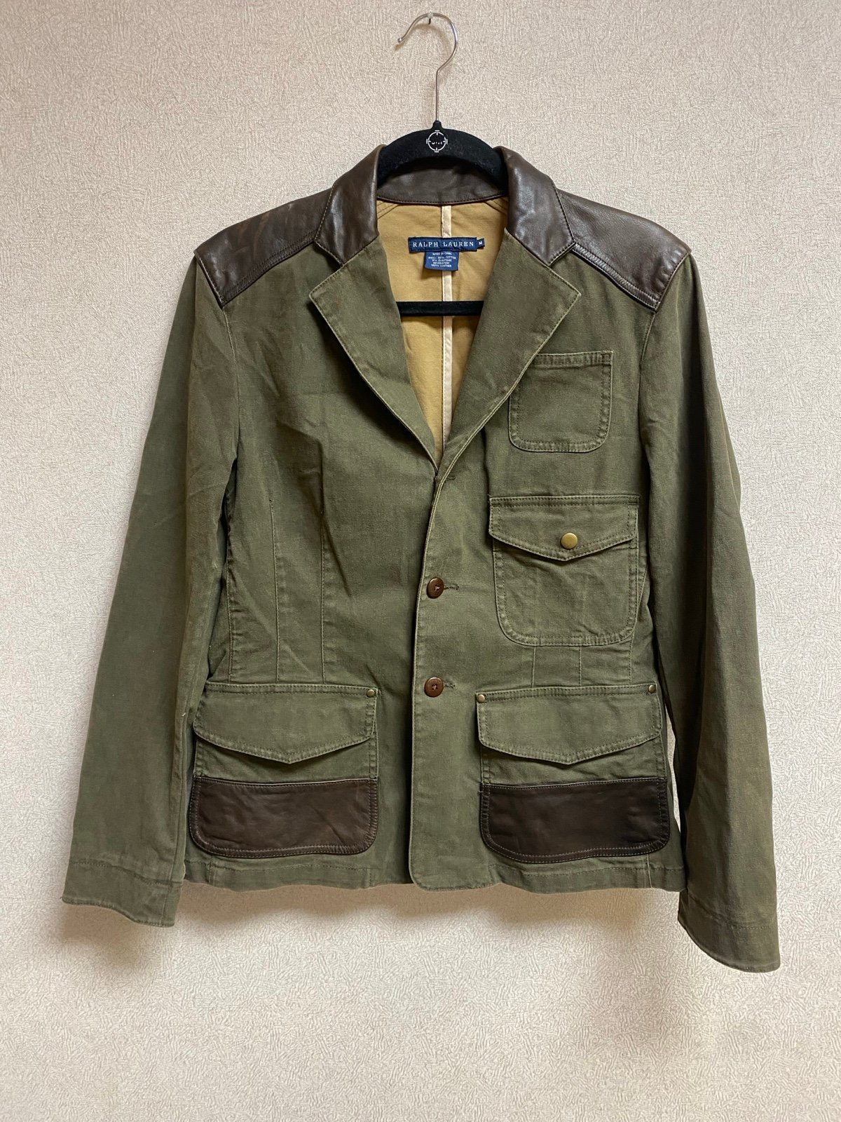 Vintage Ralph Lauren Women’s Green Military Field Jacket Size M