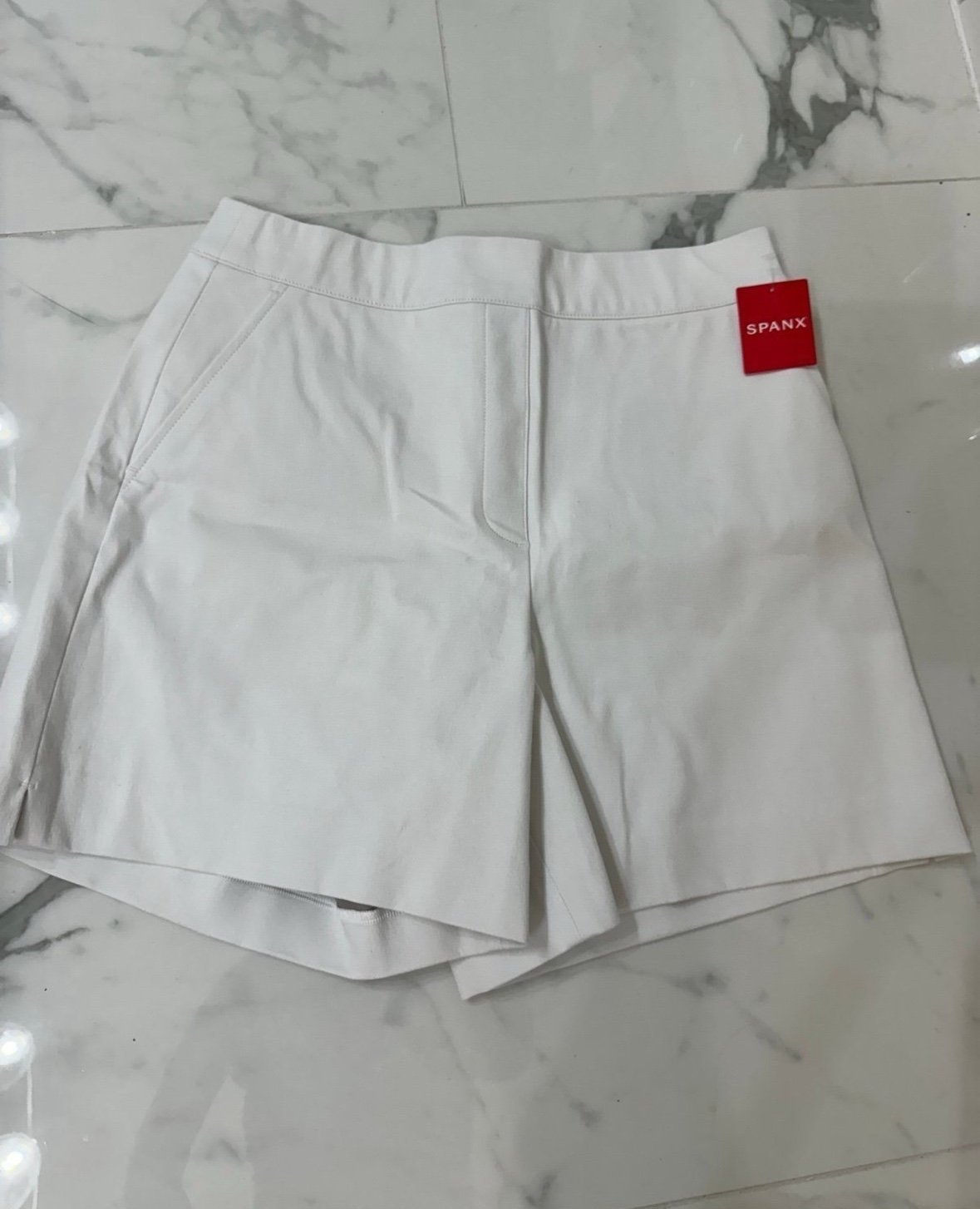 SPANX Shorts in Classic White Slimming 6inch- new
