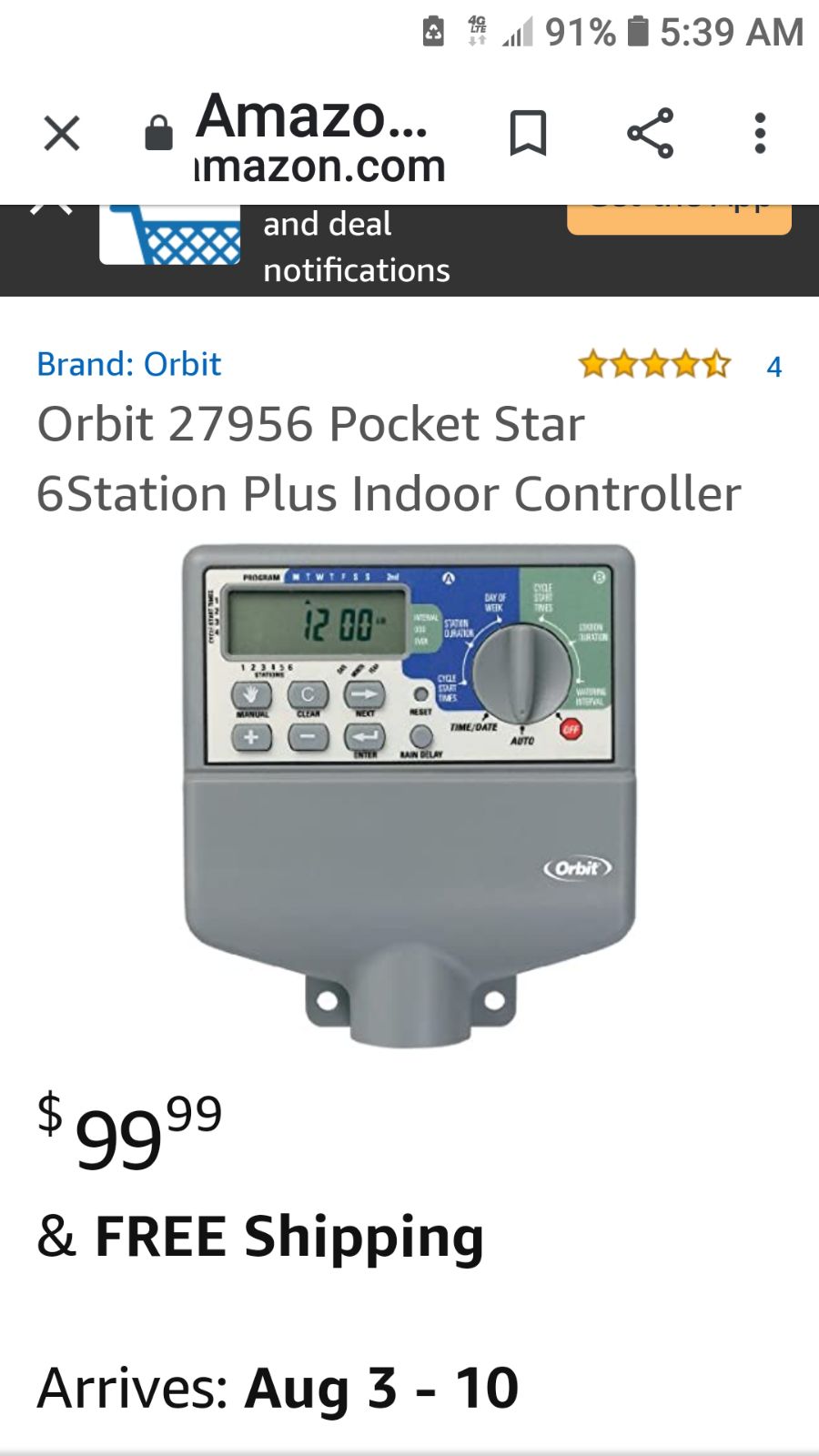 6 Stations Dual Programmable Lawn Sprin