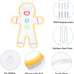 Gingerbread Man Neon Sign LED Neon Signs for Wall Decor Handmade Artistic
