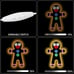Gingerbread Man Neon Sign LED Neon Signs for Wall Decor Handmade Artistic