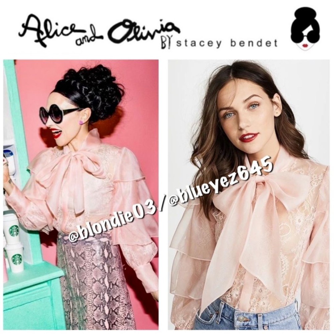 Alice & Olivia “Talulah” ruffle tier blouse M