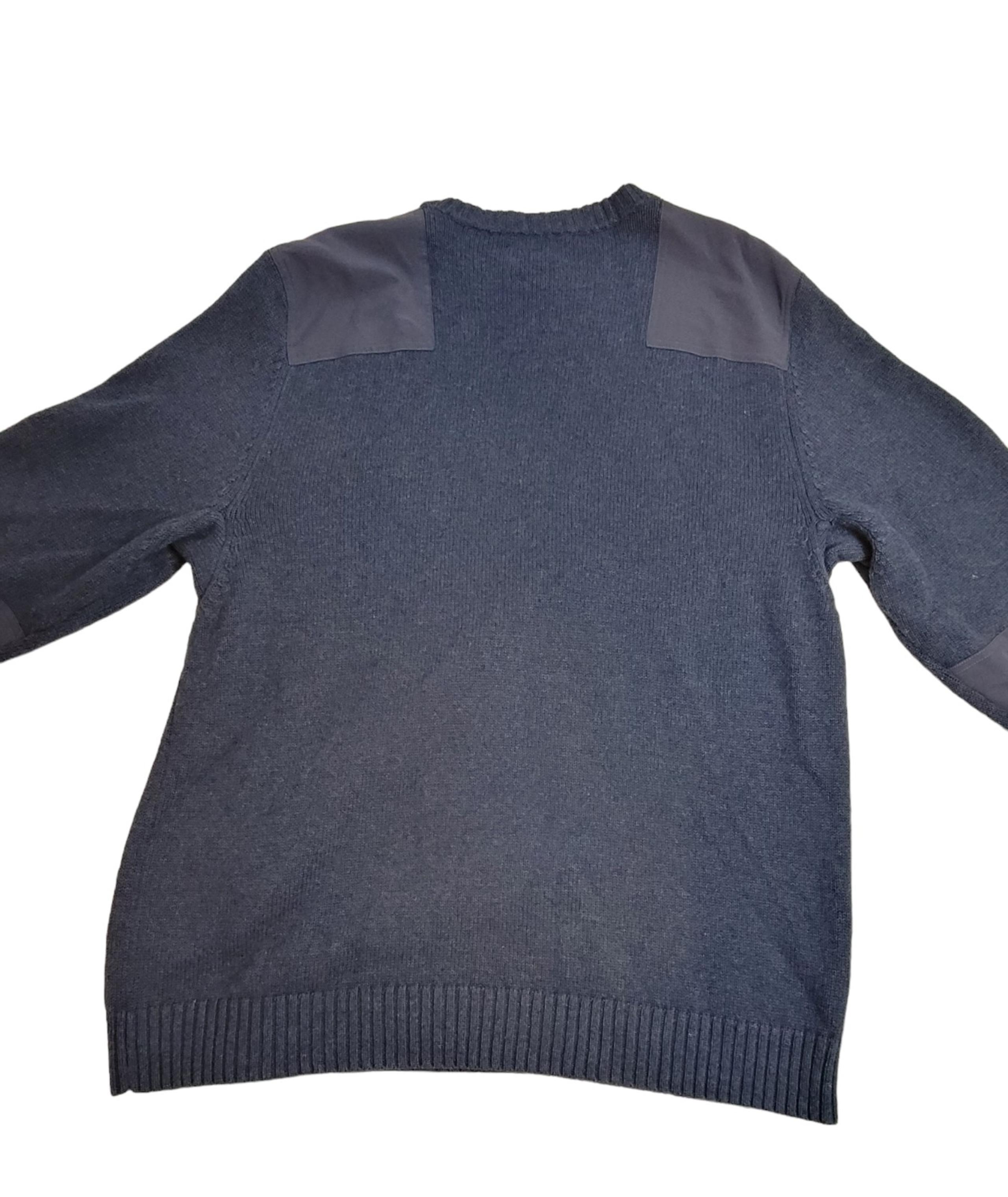 DULUTH TRADING CO. Men's Colonel Bick's Sweater 71312 Cotton Wool Blue XL Tall