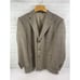 BURBERRY Mens Sport Coat Jacket Blazer Beige CHECK Windowpane 44R 3 Button