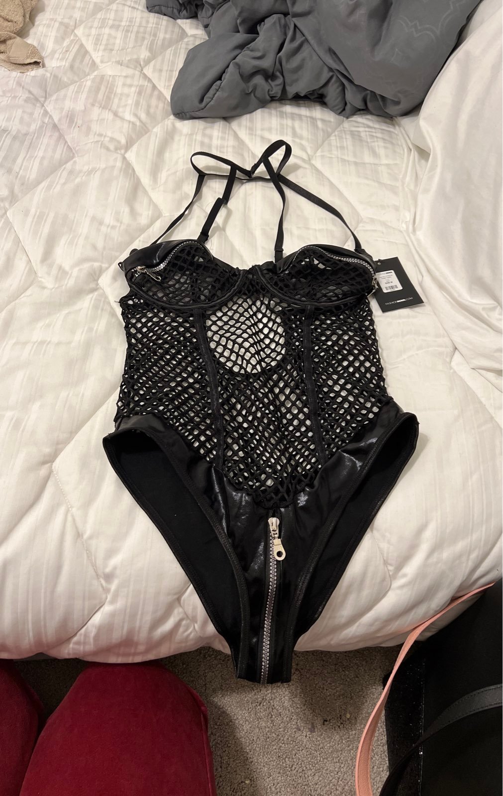 Fishnet lingerie