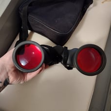 Solar lens binoculars