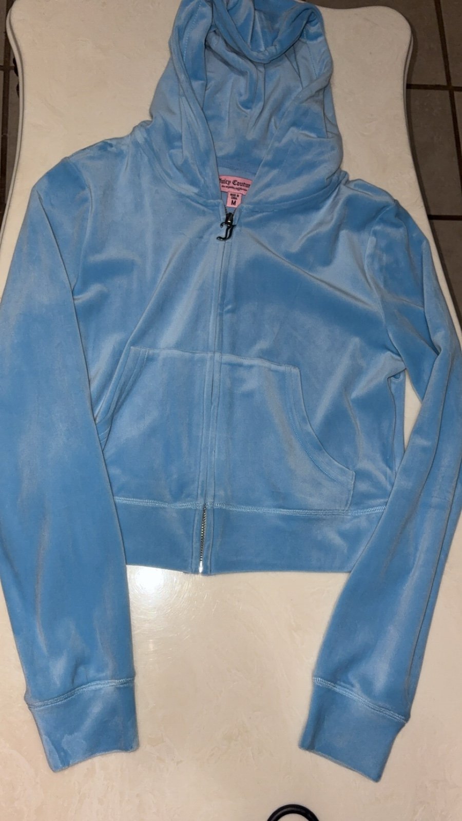 Juicy couture velour zip Hoodie Bling