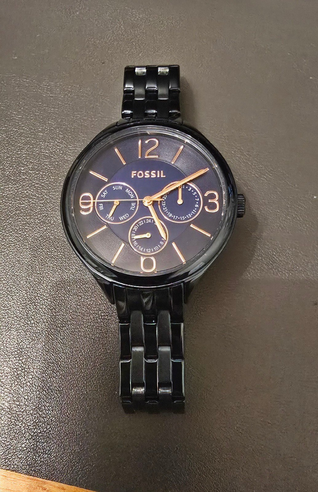 Women's Dark Blue Fossil Watch