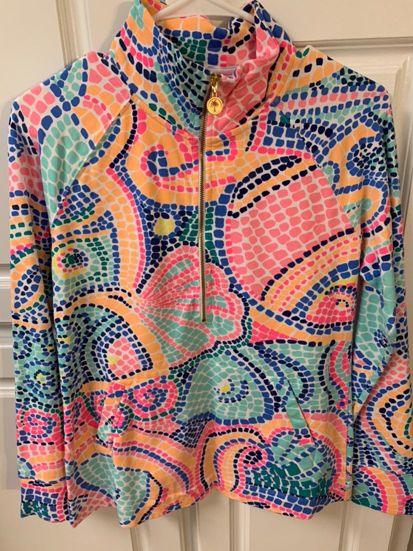 Lilly Pulitzer Womens S 1/2 zip pullover