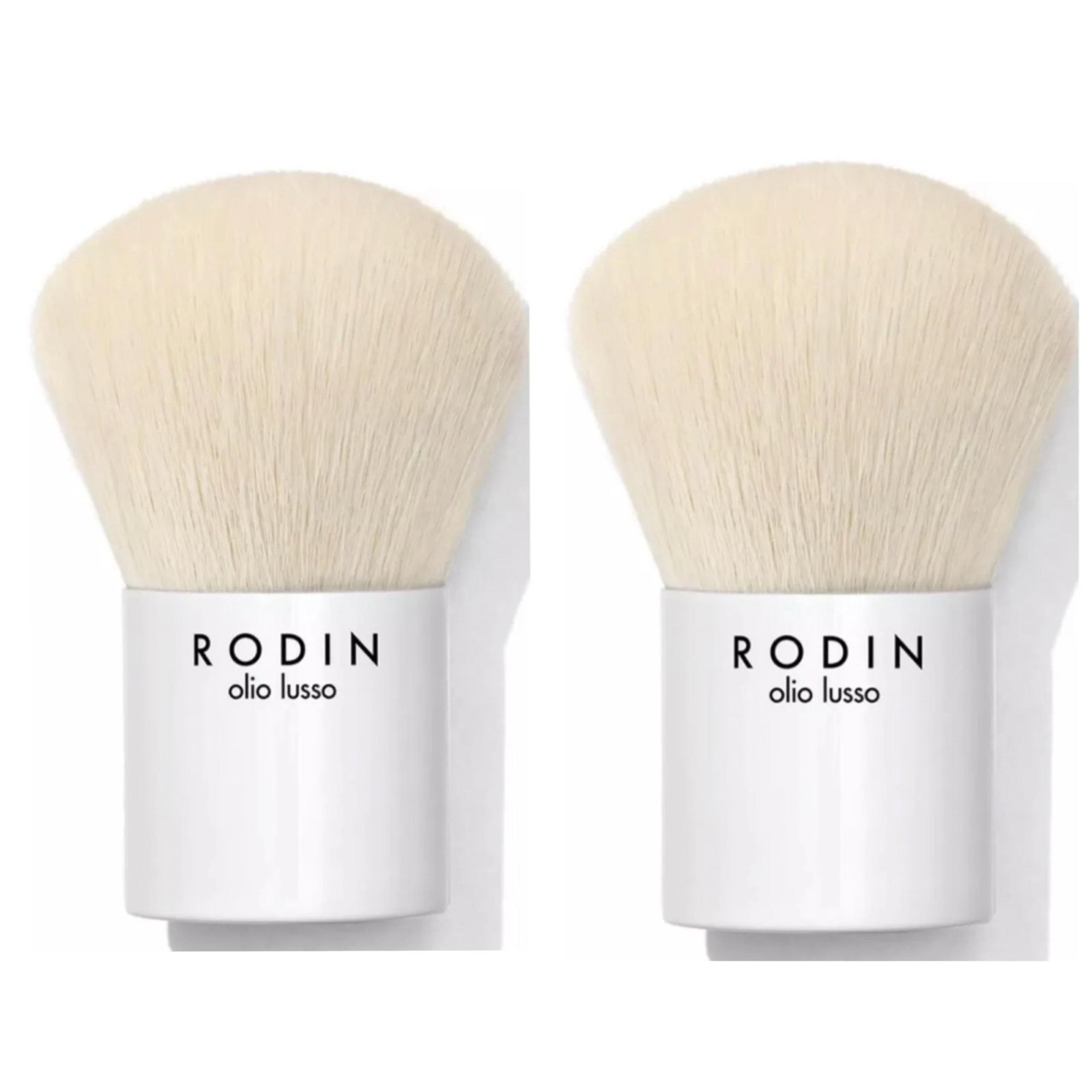 2x RODIN OLIO LUSSO LUXURY KABUKI BRUSH - White Cashmere Blush Makeup NEW SEALED