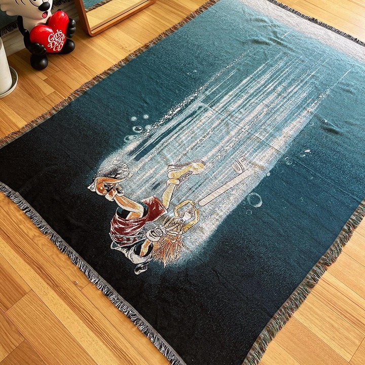 RARE Ultrafeel Large Woven Tapestry Sora (Kingdom Hearts)