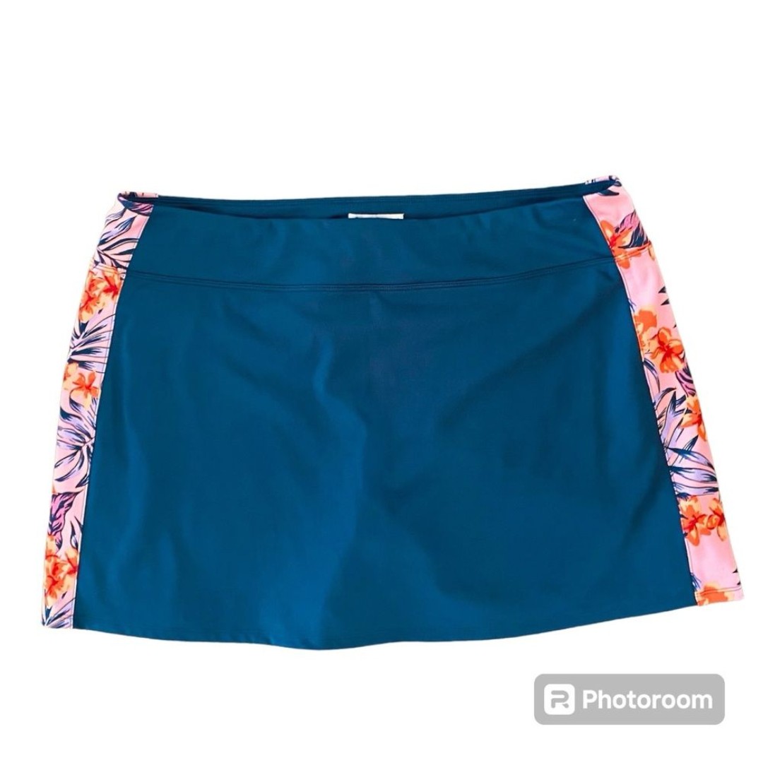 Tommy Bahama Golf Pickleball Activewear Skort SPF Navy Floral XL