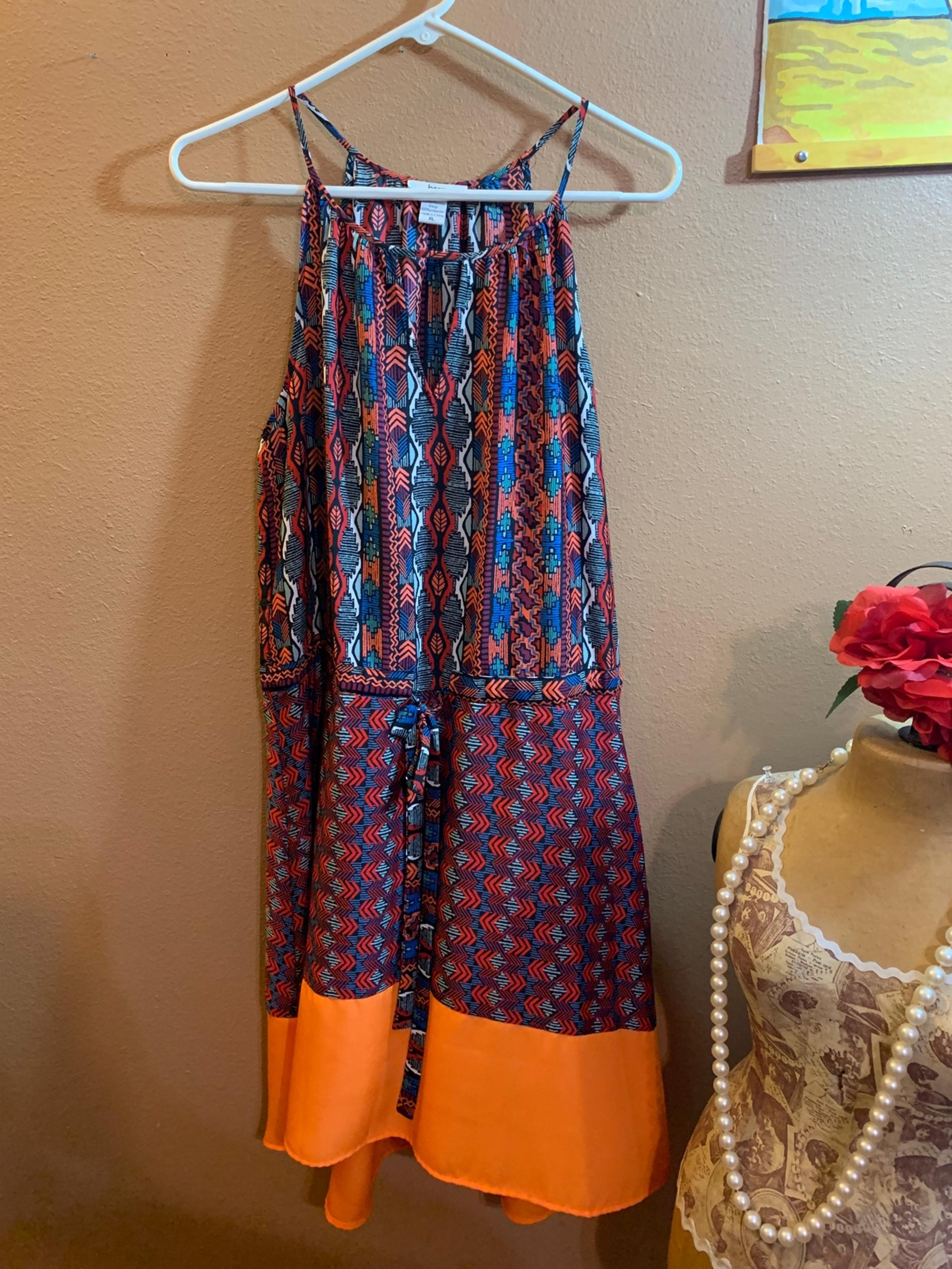 Bar III Halter Tribal Dress - XL