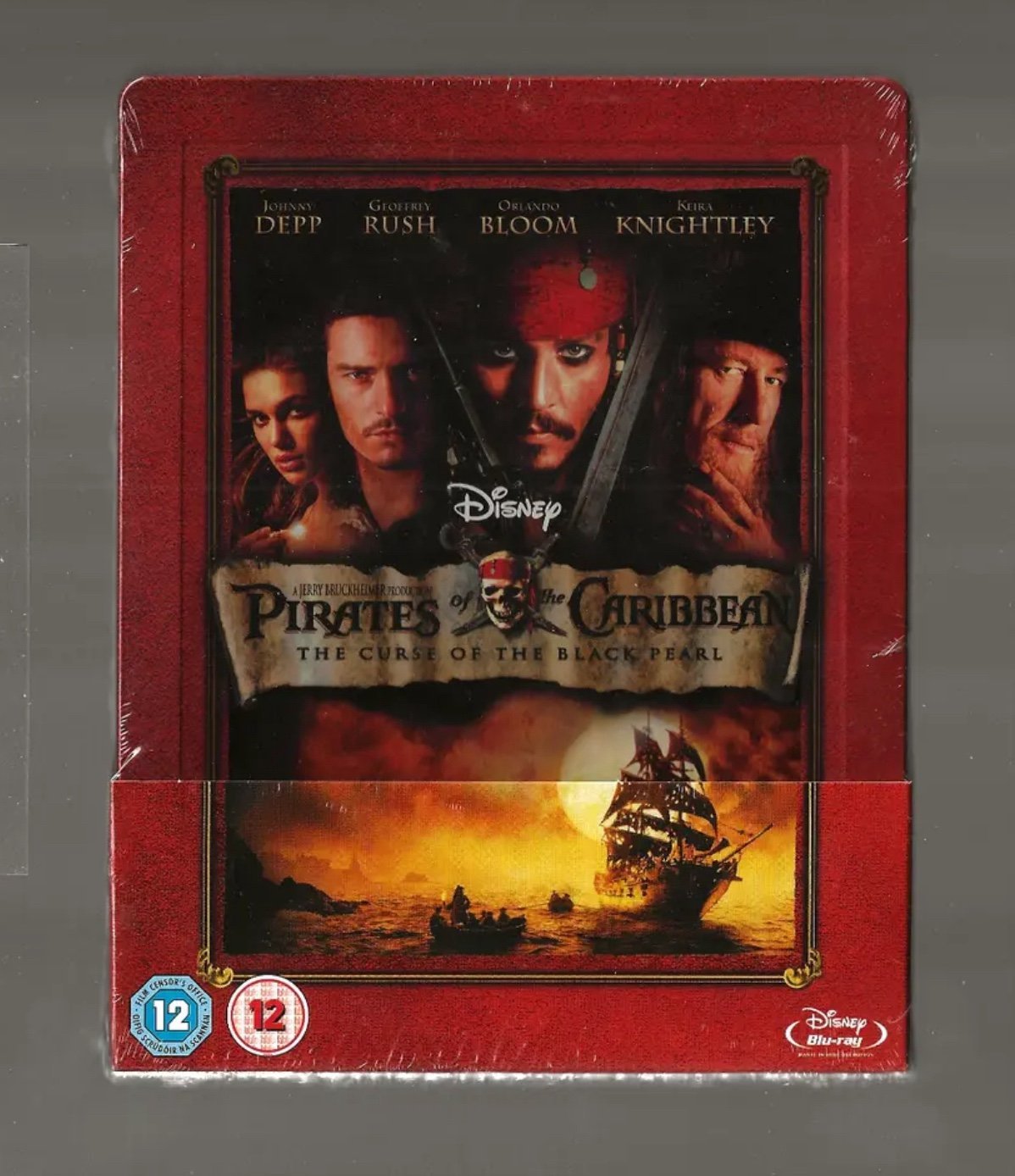 PIRATES OF THE CARIBBEAN THE CURSE OF THE BLACK PEARL Zavvi STEELBOOK