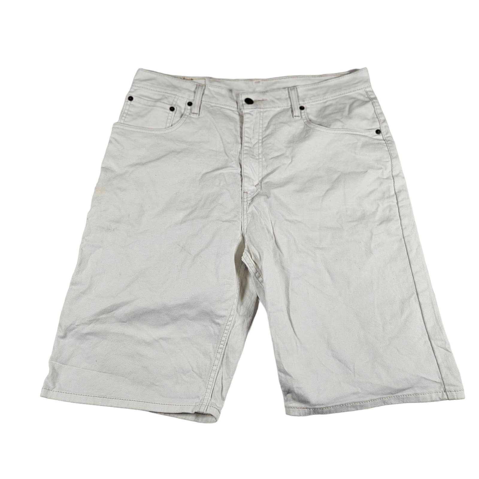 Levi Strauss & Co 569 Men's White Denim Short, Size 34