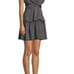 A.L.C. 100% Silk Viera Black & White Deep V-Neck Dress (Size 4)