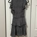 A.L.C. 100% Silk Viera Black & White Deep V-Neck Dress (Size 4)