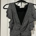 A.L.C. 100% Silk Viera Black & White Deep V-Neck Dress (Size 4)