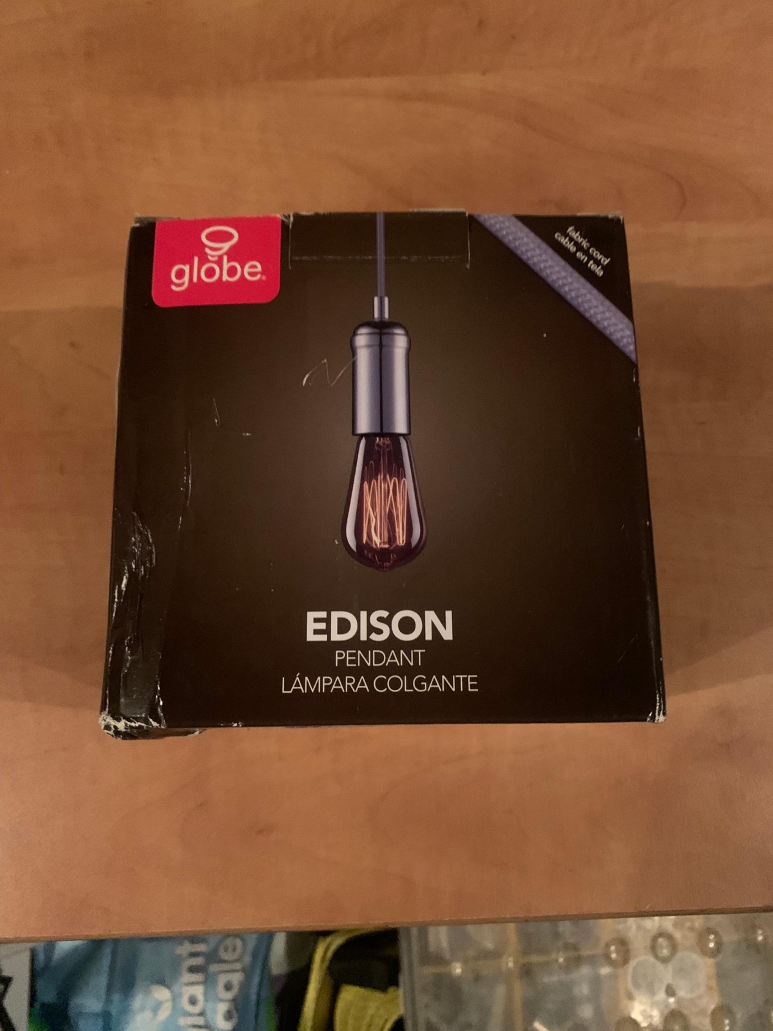 Globe Edison light fixture