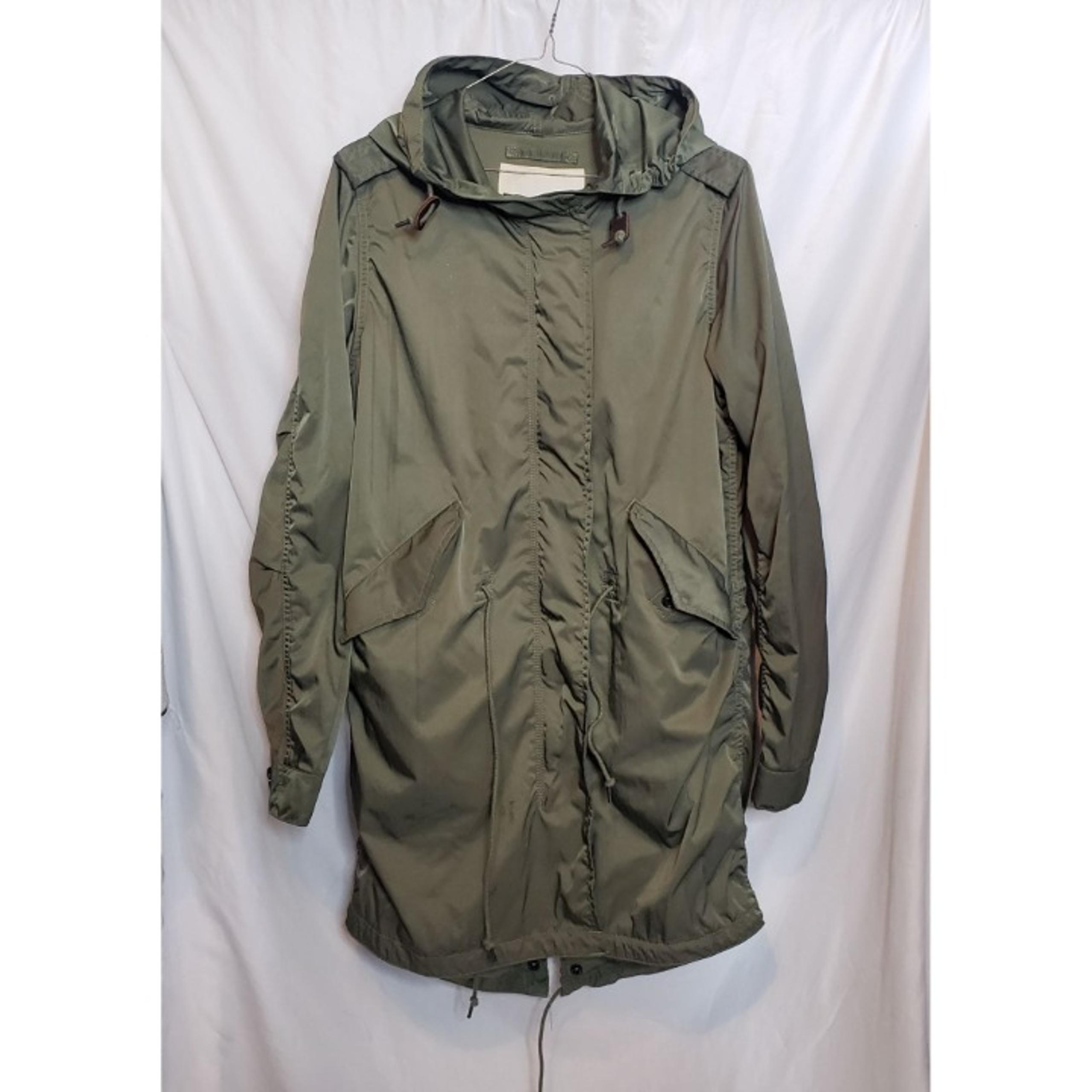 Denim and Supply Ralph Lauren Army Green Polyester Coat Womens Med Zip Up - Denim & Supply Ralph Lauren