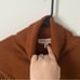 Philosophy Brown Cowl Turtleneck Sweater with Fringe Detail