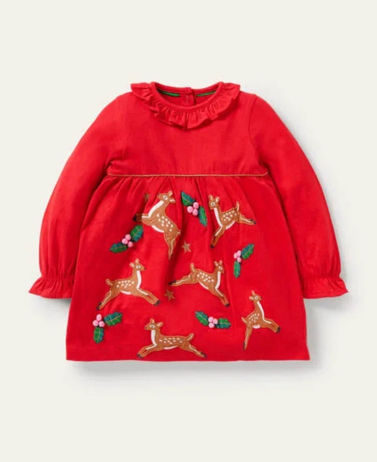 NWT Mini Boden Jersey Appliqué Dress 2-3Y