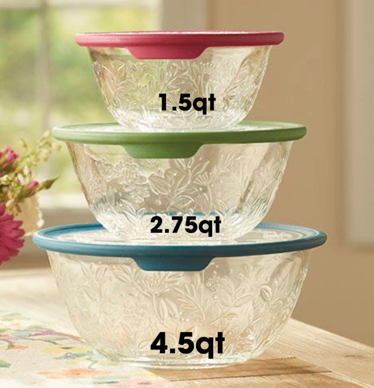 Princess House set de recipientes (3) PRECIO FIRME