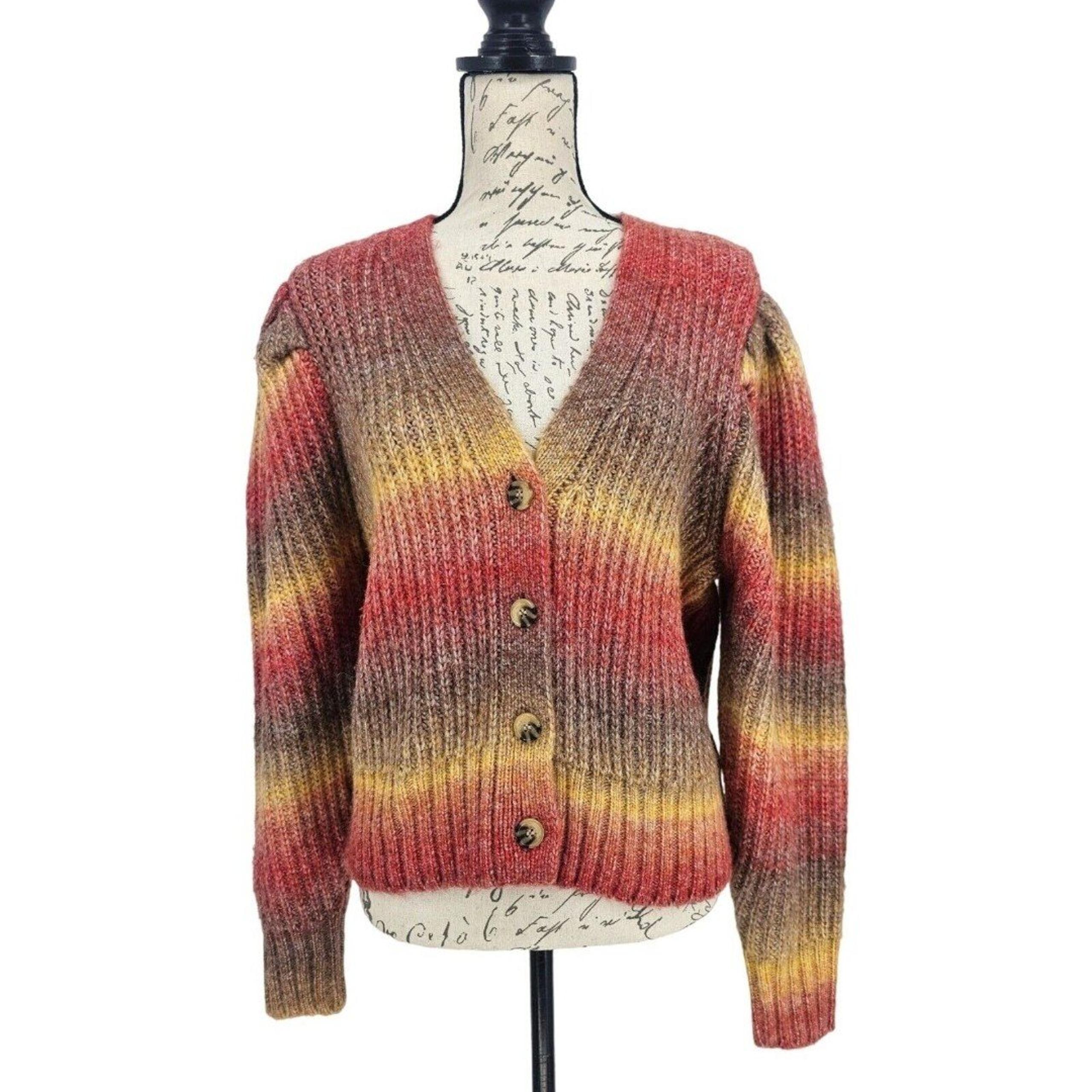 Design History Women's Wool Blend Ombre Cardigan Large