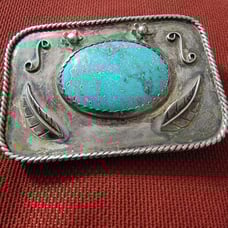 Sterling belt buckle