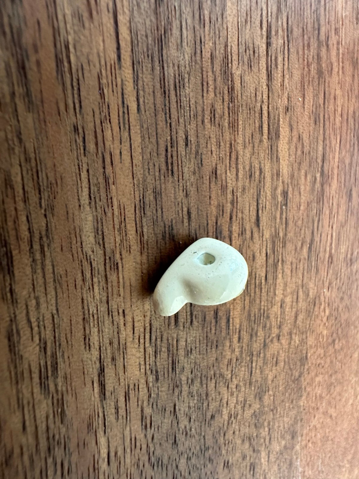 White Porcelain Gold stud earring/pin. Super cute.