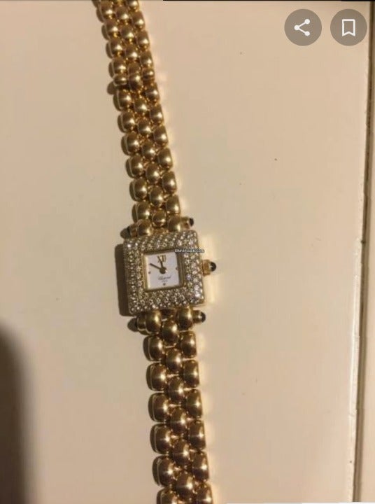 Women Diamond Vintage Gold Watch