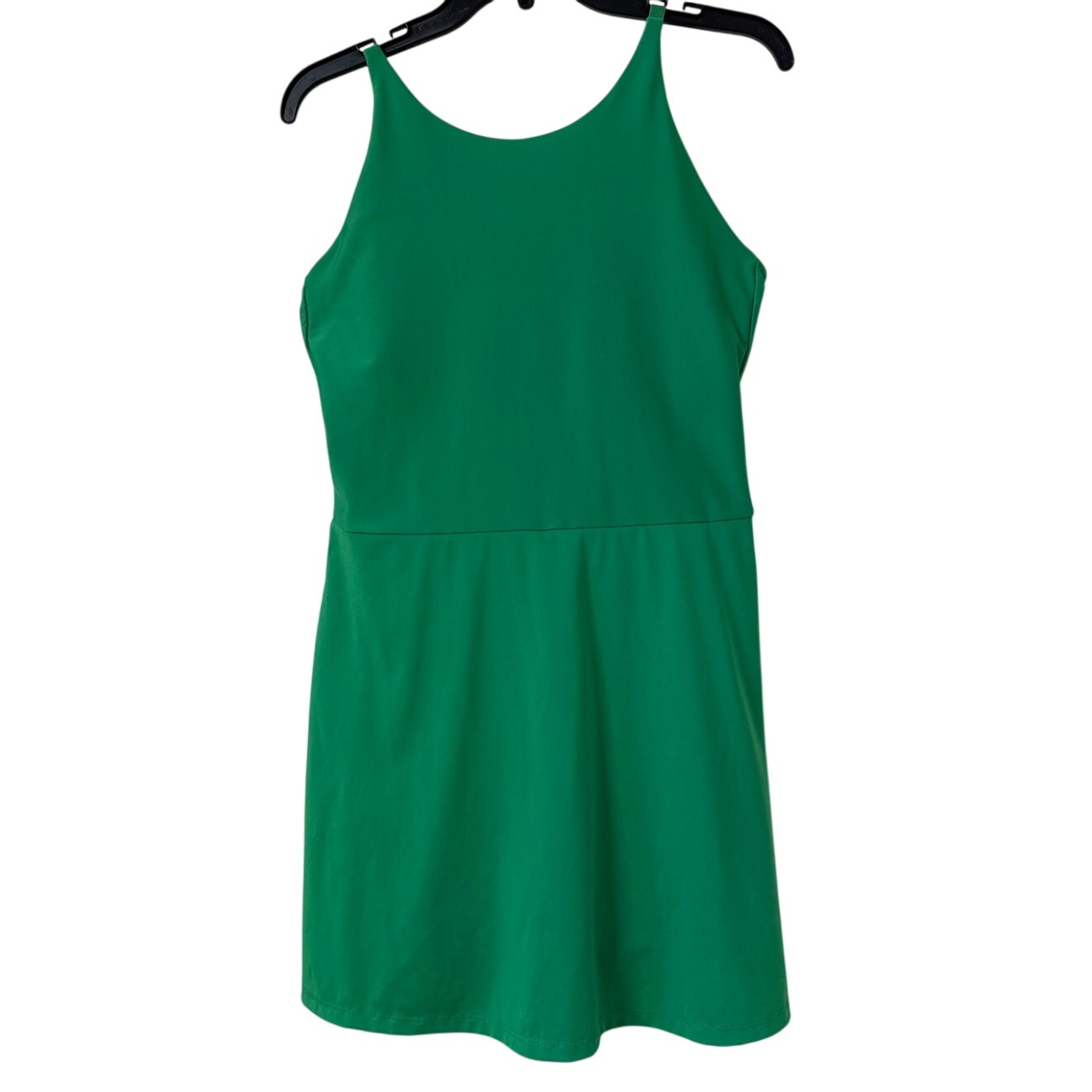 Calvin Klein Large Kelly Green Performance Stretch Tank Dress Adjustable Straps
