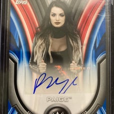 Paige unreleased womens division 2020 /25 blue parallel rare wwe