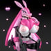 Seductive Pink Lizard Woman Fan Art Poster Figurine | Resin Print | Garage Kit