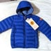 Save The Duck Boys size 4 Blue Donny Puffer Full Zip Jacket Synthetic Down NEW