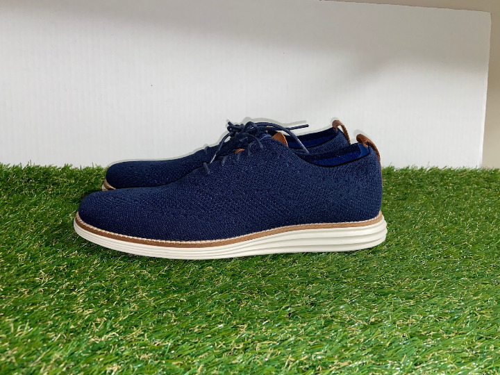 Cole Haan Original Grand OS Wingtip Oxford Stitchlite Navy Blue C27960 Size 10.5