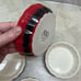 ROCQ Parisian Patisserie 5.5 4 Red Ramikin Scalloped Edge Ceramic Pastry Dishes