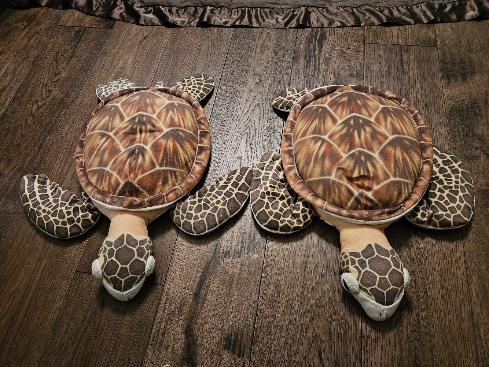 2 Wild Republic Hawksbill Sea Turtle Plush 20 Brown Stuffed Animal.