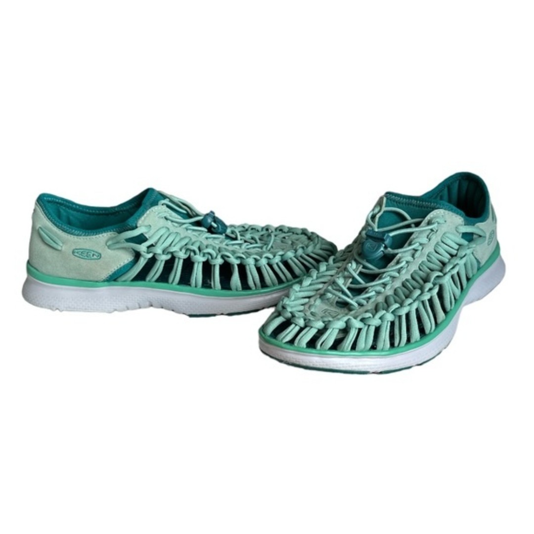 KEEN Uneek Malachite Everglade Corded Sport Sandals Teal Size 9 Summer