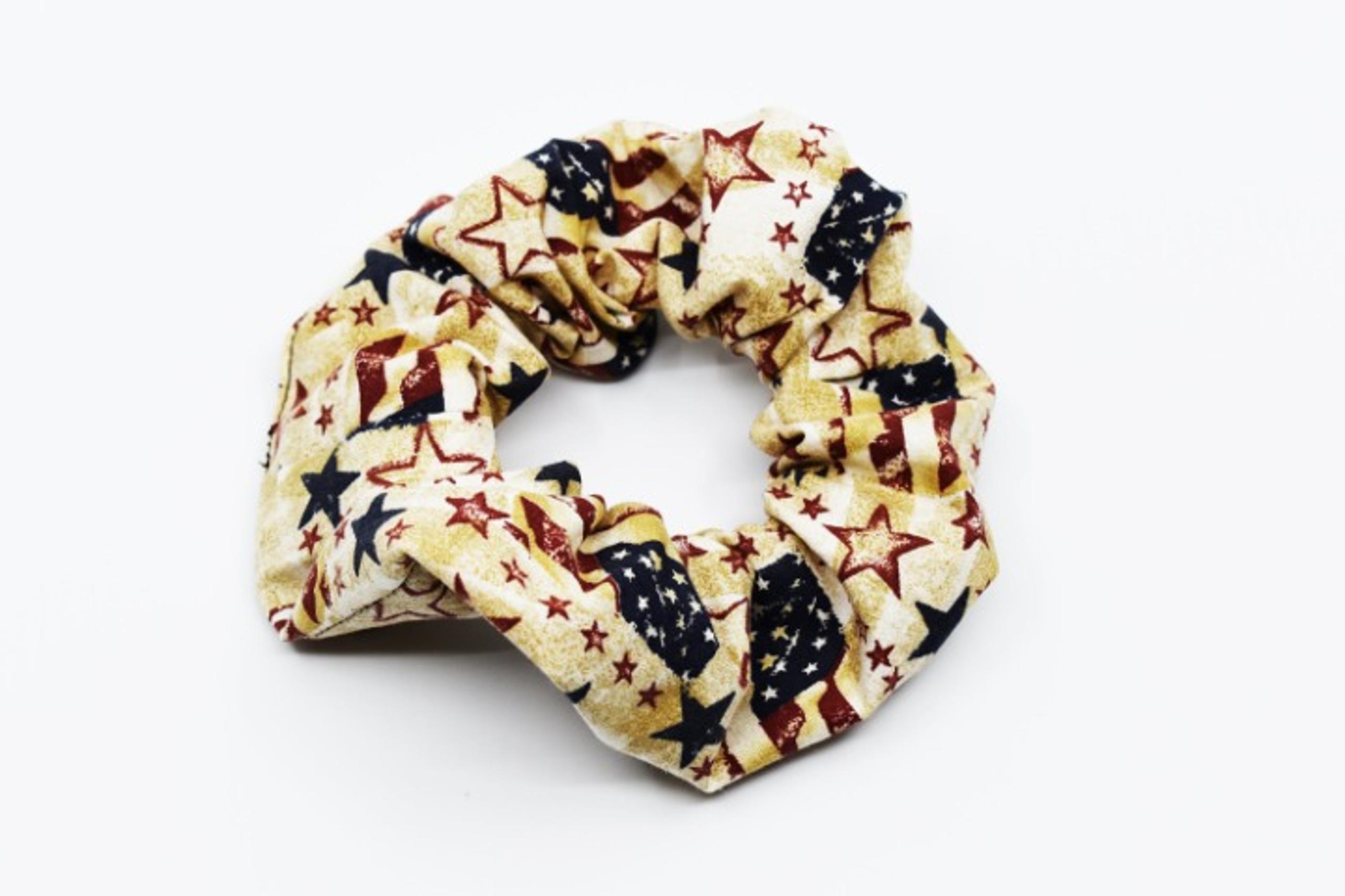 Patriotic Scrunchie ~ Hair Cloud ~ Bun