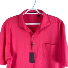 NEW Turtleson Everett Polo Shirt Mens Large Rouge Red Stretch S/S Cotton Knit