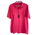 NEW Turtleson Everett Polo Shirt Mens Large Rouge Red Stretch S/S Cotton Knit