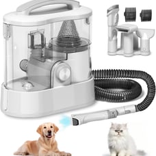 Pet Grooming Vacuum with 3.3L Dust Cup, Low Noise Dog Grooming Kit, Dog Vacuum B