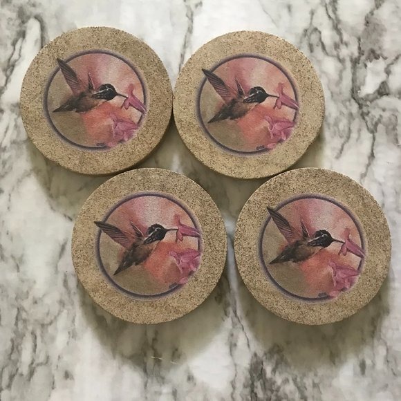 Hummingbird Coaster Set
